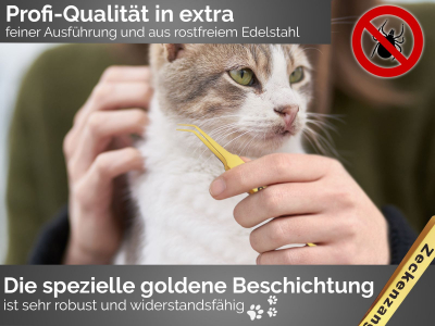 Zeckenentferner Zeckenzange Pinzette fr Hunde, Katzen oder andere Haustiere