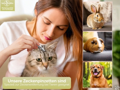 Kreuzpinzette Zeckenzange Zeckenpinzette mit Schl�sselanh�nger und edlem Etui 8 cm bestens geeignet f�r Reisen oder Kurztrips