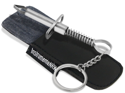 Zeckenpinzette Zeckenzange als Schlsselanhnger Zeckenentferner mit edlem Aufbewahrungsetui