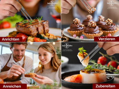 Profi Grillpinzette K�chenpinzette Kochpinzette Pinzette mit V Zahnung aus Edelstahl 10,5 cm