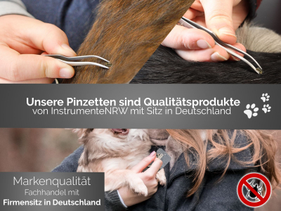 Zeckenzange fr Unterwegs Zeckenentferner mit Schlsselring
