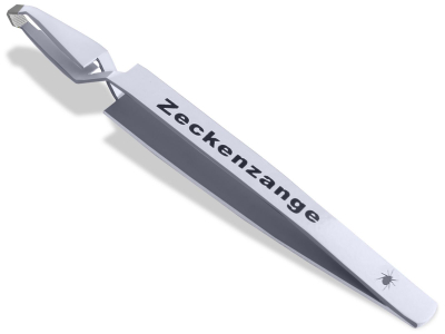 Premium Zeckenzange Zecken Kreuzpinzette Pinzette fr Hunde Katzen wei 13 cm Optimale Zeckenentferner zum mhelosen Zecken entfernen