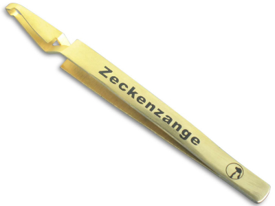 Premium Titan Zeckenzange Zeckenentferner Zeckenpinzette Pinzette fr Hunde Katzen 13 cm