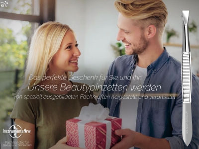 Zupfpinzette Pinzette aus Solingen Gerade Augenbrauenpinzette f�r die Gesichtspflege zum Zupfen von Augenbrauen, Barthaaren oder kleinen H�rchen f�r Damen und Herren