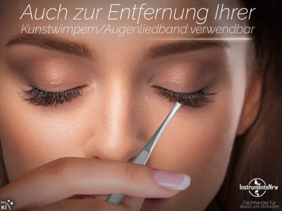 Zupfpinzette Pinzette Gerade zum Zupfen von kleinsten H�rchen 9 cm