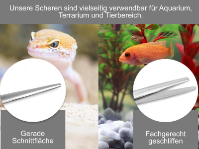 Gerade Aquarium Terrarium-Schere 47,5 cm