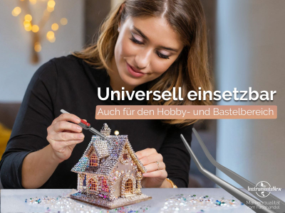 Kreuzpinzette L�t-Pinzette Klemmpinzette Technische Pinzette Gebogen 16,5 cm