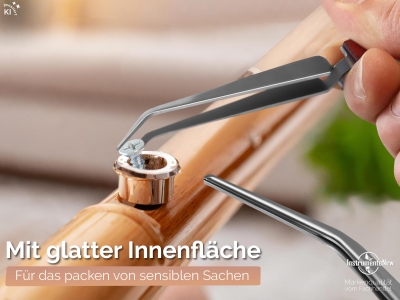 Kreuzpinzette L�t-Pinzette Klemmpinzette Technische Pinzette Gebogen 16,5 cm