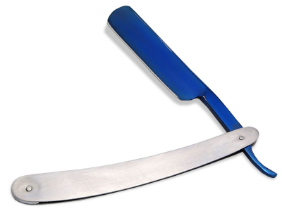 Rasiermesser BLUE DIAMOND Edelstahl-Griff