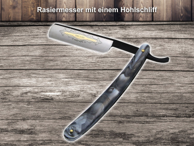 Rasiermesser mit marmorierten Heftschalen