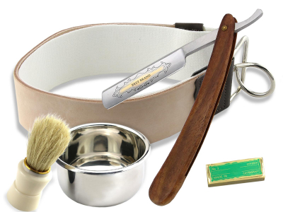 Grosses Nassrasur Set Solingen Wooden Premium