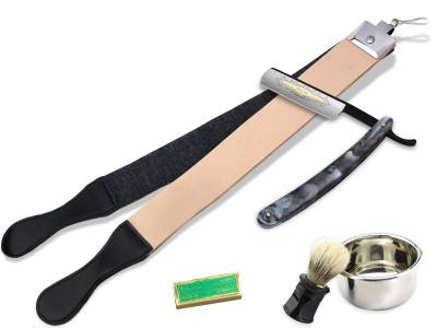 Premium Nassrasur Set mit Puma Schleifpaste Gross