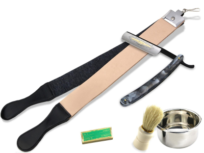 Premium Nassrasur Set mit Puma Schleifpaste Gross