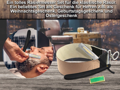 Herren Geschenk-Set mit Streichriemen und Paste Solingen
