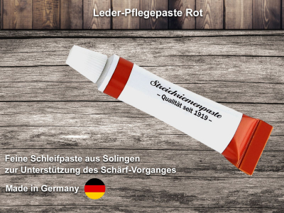 Streichriemenpaste Schleifpaste Rasiermesser Tuben Paste rot zum Schrfen und Pflegen