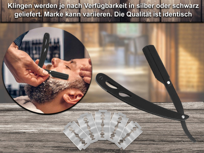 Rasierer Rasiermesser Set mit 100 Rasierklingen