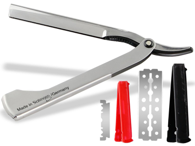 Rasierer Rasiermesser Wechselklinge aus Solingen  Bartmesser Rasier-Set fr Herren fr Kleine und Groe Rasierklinge Messer Nassrasur