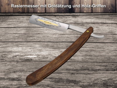 Set Angebot Rasiermesser DELUXE + Streichriemen Solingen + Paste