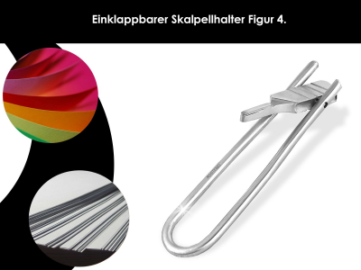 Skalpellgriff Nr. 4 - EIN-KLAPPBAR - fr Skalpellklingen