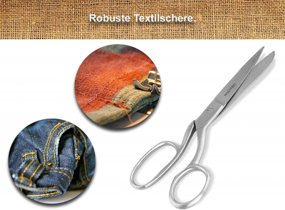 Premium Stoffschere Textilschere Schneiderschere Arbeitsschere 17,5 cm Schlanke Leichte Ausfhrung