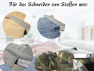 Germany Stoffschere aus Solingen Schneiderschere Scharf und Przise 27,94 cm Textilschere aus Rostfreiem Edelstahl fr Stoffe, Jeans, Textilien und Leder