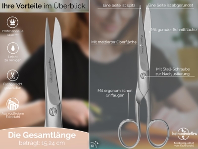K�chenschere Haushaltsschere aus Solingen Universal-Schere aus Edelstahl 15,4 cm