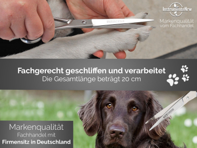 Tierhaarschere Hundehaarschere 8 Zoll