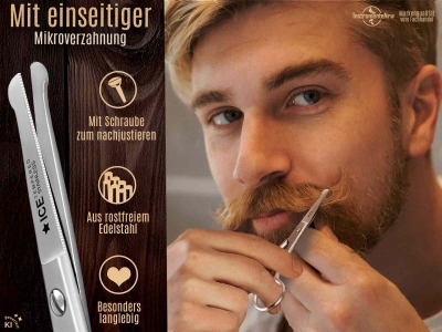 Sicherheits Nagelschere mit einseitiger Mikroverzahnung