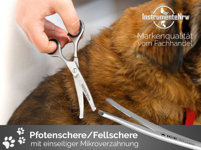 Hundehaarschere Fellschere Hundeschere Haarschere fr Hunde Gebogen 14 cm