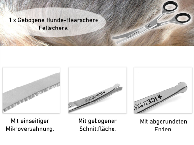 Sicherheits-Haarscheren Set 2-Teilig Gerade Gebogen Abgerundet-Stumpfe Enden Friseurscheren