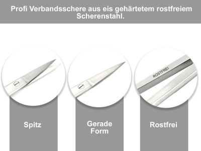 Bastelschere Papierschere Universalschere Spitz aus rostfreiem Edelstahl 10,5 cm