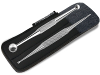 Kleiner Massage Stab Akupressurstifte 8 cm Massagestick Punktsucher SET 1/2 mm und 3/7 mm St�bchen Stab 8 cm mit Etui zur Aufbewahrung