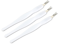 3 Hautmesser Nagelhautmesser V-Klinge Nagelhautentferner 2 in 1 Pusher und Messer