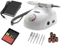 Fu�pflegeger�te-Set inkl. Fr�ser-Set mit Schleifh�lsen + Titan-Fr�ser