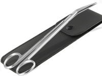 Extra Lange Fu�nagelschere Nagelschere f�r Senioren 16 cm mit Mikrozahnung Manik�re Pedik�re Schere aus rostfreiem Edelstahl optimal geeigent zum m�helosem k�rzen der Fu�n�gel mit Etui