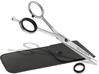Haarschere Friseurschere Edelstahl Rostfrei mit Etui 17 cm