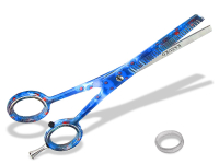 Modellierschere Haarschere mit einseitiger Zahnung zum Ausdnnen der Haare