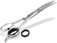 Pfotenschere Fellschere Hunde-Haarschere mit Mikroverzahnung und gebogener Schnittfl�che 11,5 cm Easy Glide