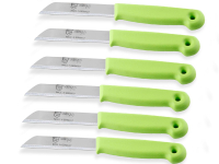 Obstmesser K�chenmesser 6er Set Gem�semesser aus Solingen Sch�lmesser mit Extra Scharfer und Pr�ziser Glatter Klinge aus Rostfreiem Edelstahl Allzweckmesser Kleines Messer Gr�n Sp�lmaschinengeeignet 18 cm