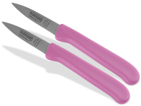 Gemsemesser Schlmesser aus Solingen Messer Kchenmesser 2er Set Gerade Scharfes Allzweckmesser Pink Made in Germany Edelstahl Rostfrei Dnnschliff Handabzug Splmaschinengeeignet