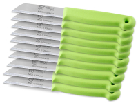 K�chenmesser aus Solingen Obstmesser 10er Set Sch�lmesser Made in Solingen Universal Messer Gr�n mit Scharfer Rostfreier Edelstahl Messerklinge Allzweckmesser inkl. Klingenschutz - Kurz