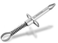 Zeckenpinzette Pinzette Rostfrei mit Feder Zeckenzange