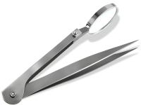 Zeckenpinzette mit Lupe