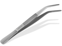 Kchenpinzette Grillpinzette Kochpinzette gebogen 10,5 cm