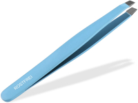 Feine Zupfpinzette Haar-Pinzette Haarzupfpinzette Blau 10 cm - 4 mm Edelstahl