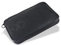 Universal Echt Leder Etui Schwarz 13,5 cm