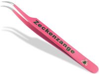 Premium Zeckenpinzette Zeckenzange Edelstahl Zecken Pinzette Hunde Katzen rostfreier Qualit�tsstahl Pink