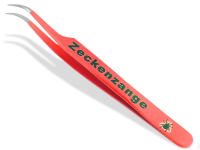 Premium Zeckenpinzette Zeckenzange Edelstahl Zecken Pinzette Hunde Katzen rostfreier Qualit�tsstahl Rot