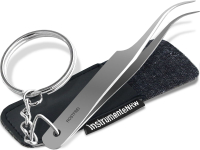 Premium Zeckenpinzette Zeckenzange Schl��elanh�nger zum Zecken Entfernen mit Aufbewahrungsetui