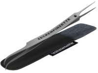 2 in 1 Zeckenentferner Zeckengreifer Doppelinstrument als Zeckenpinzette fr Haustiere mit Etui